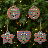 Robertson Ancient Tartan Crest Christmas Ceramic Ornament